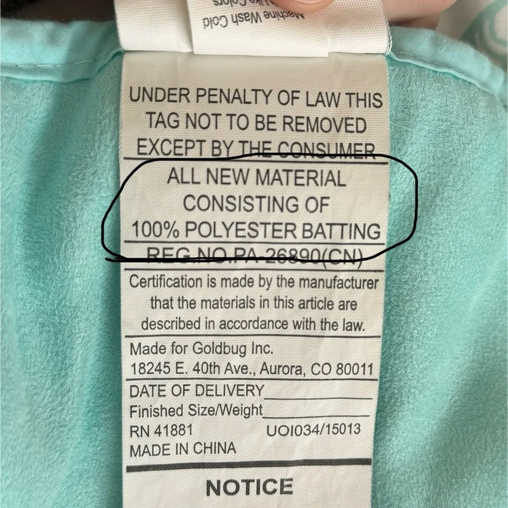 Carters reversible shopping cart cover